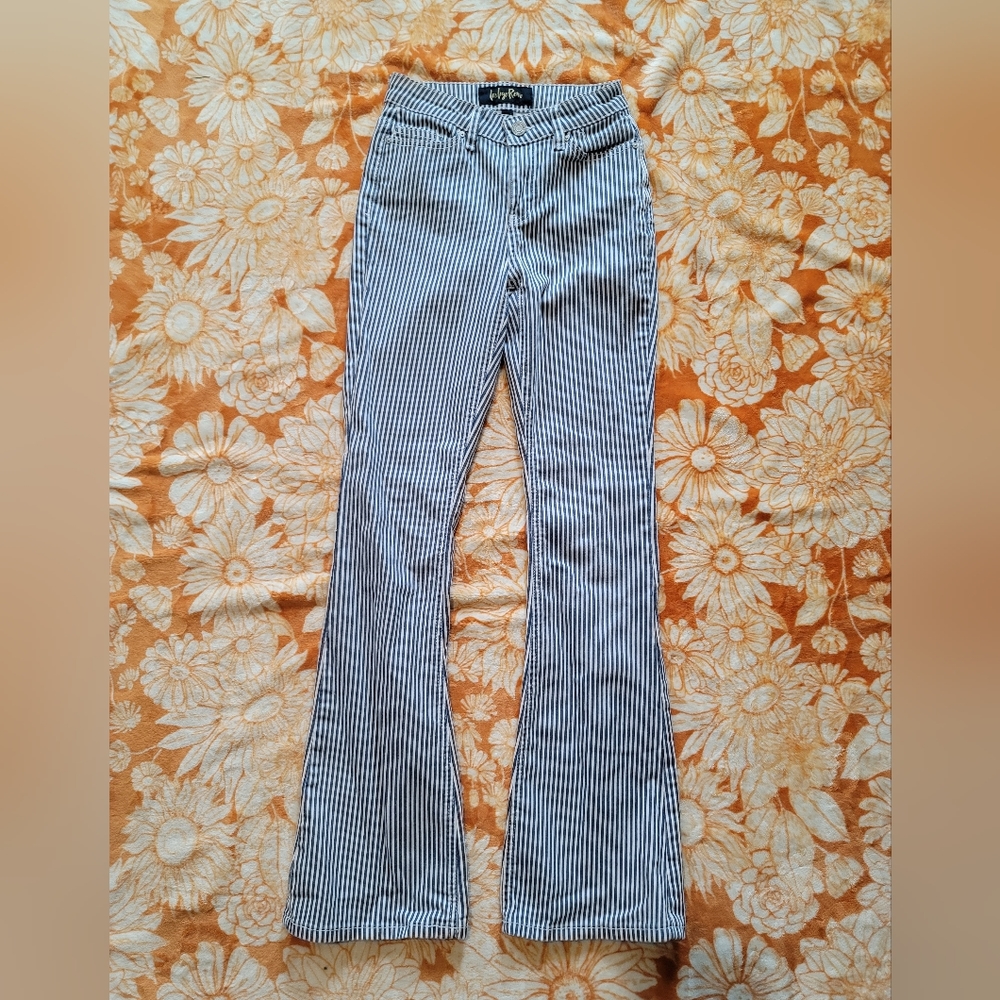 Indigo Rein Pinstripe Flares